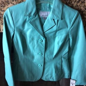 Wilson Leather Teal Leather Jacket